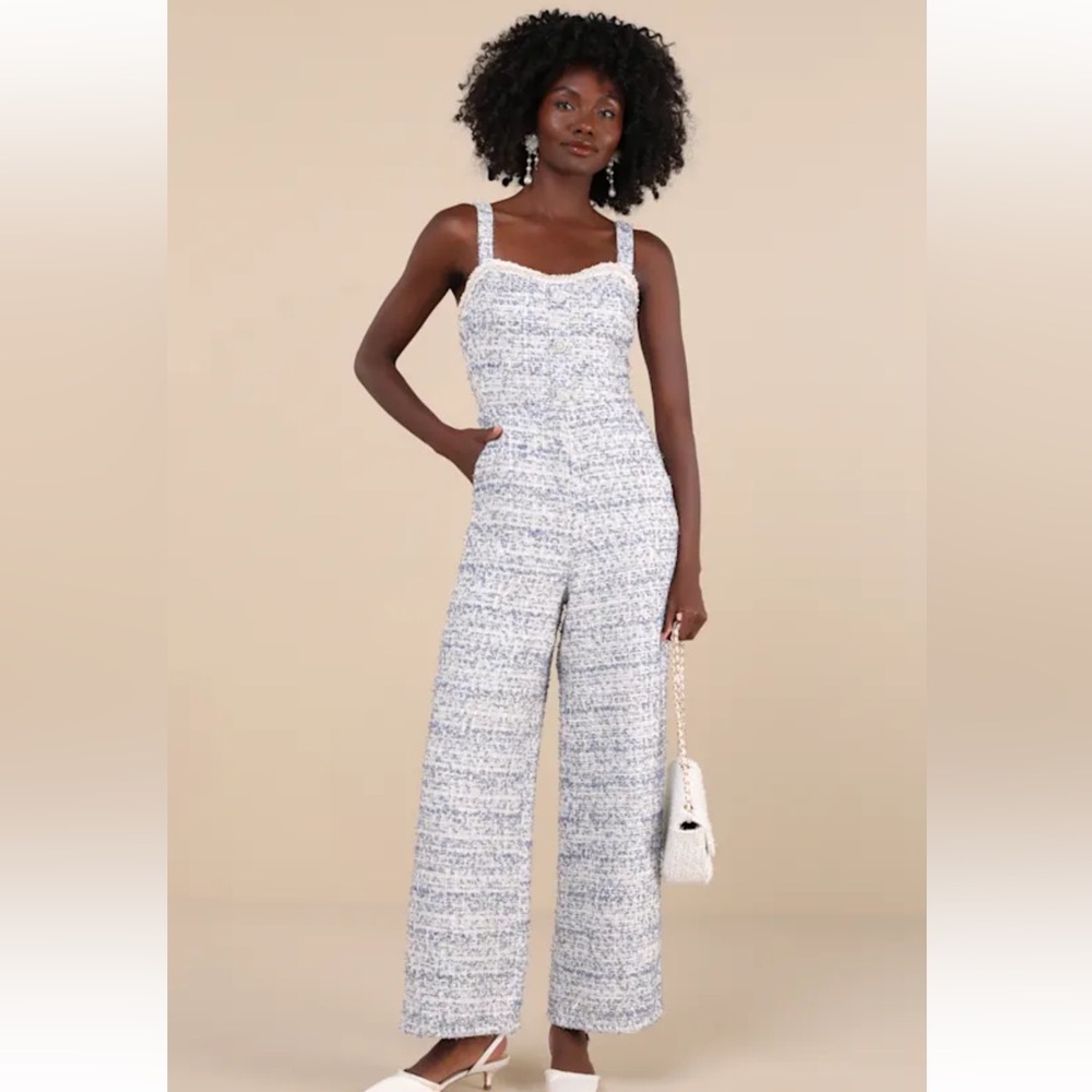 Lulu’s Tweed Jumpsuit